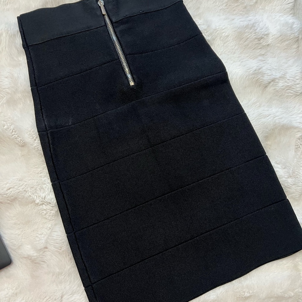 bebe Black Pencil Skirt with Zipper